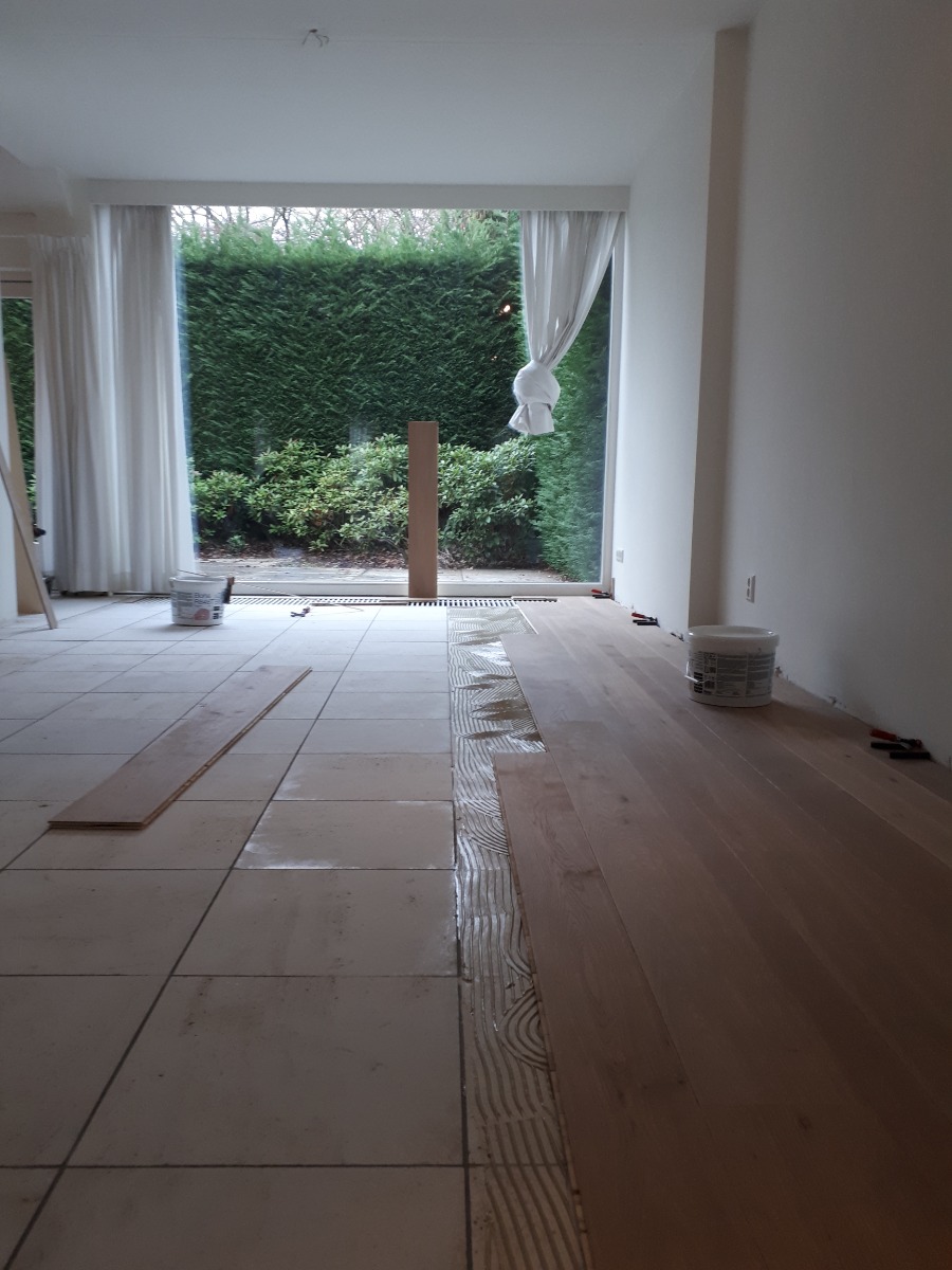 ondervloer laminaat op tegelvoer