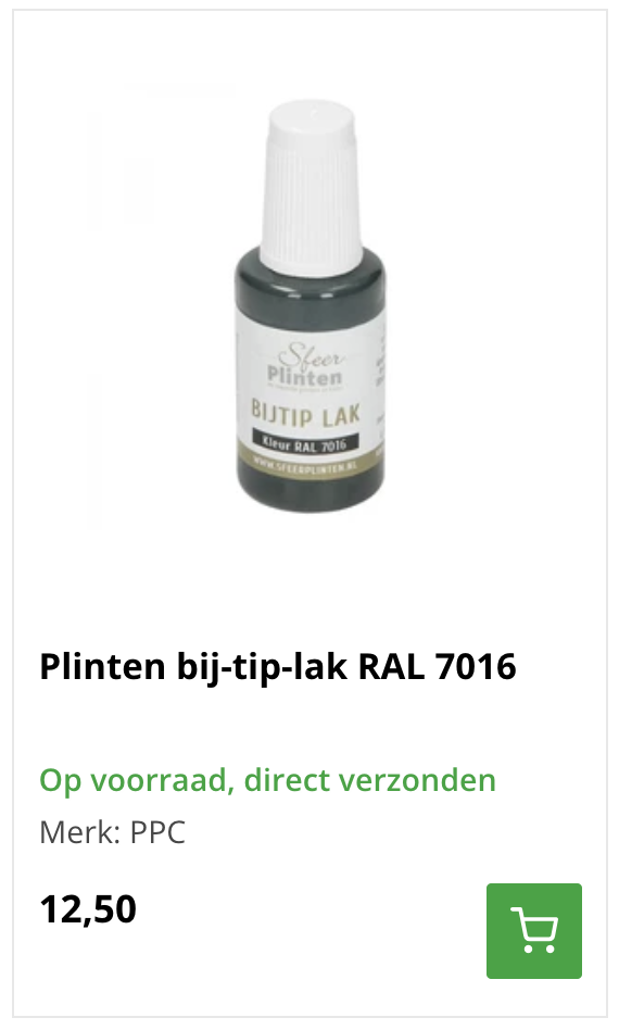 mdf plinten ral7016 bijtiplak