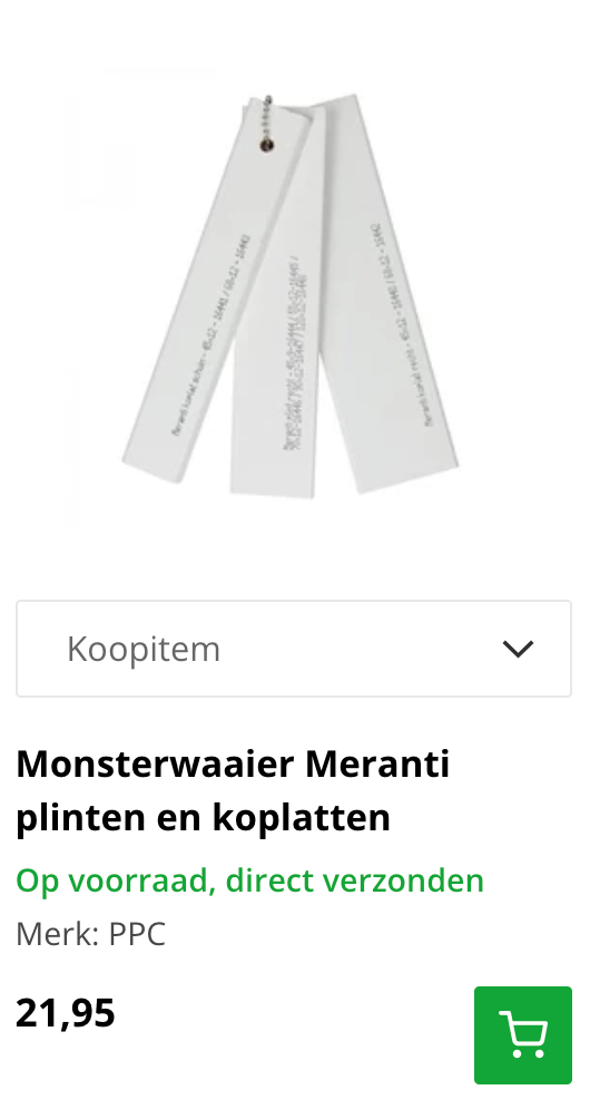 meranti monsterwaaier