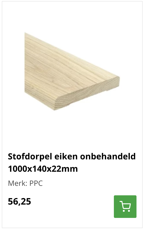 Eiken dorpel: waarom kiezen voor eiken?