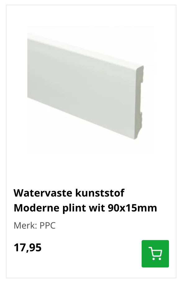 kunststof plinten badkamer